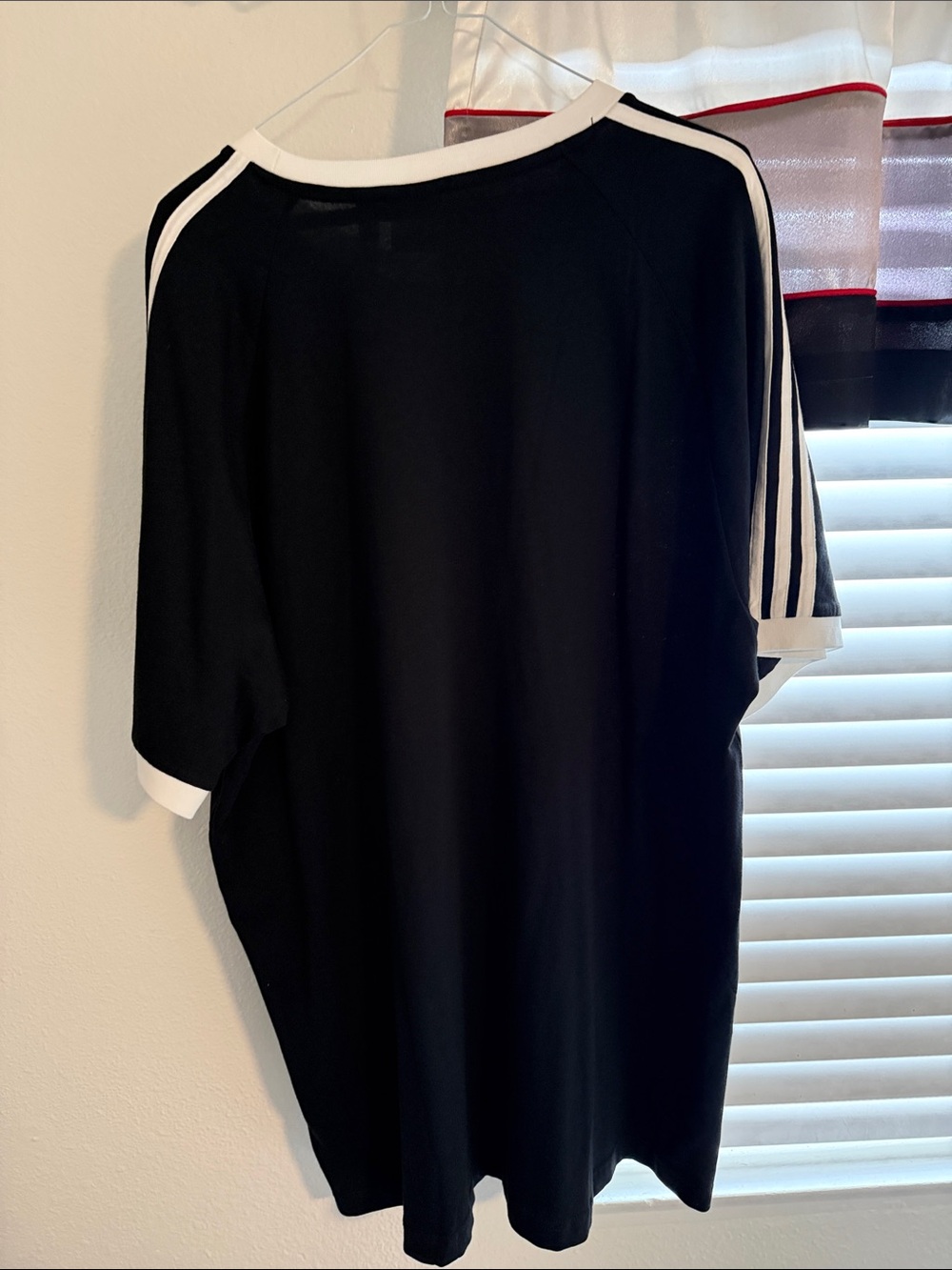 adidas Black & White 3-Stripes Short Sleeve Tee - Picture 2 of 2